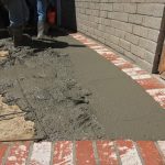 Cement filling in the pavements