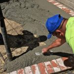 cement filling on roads